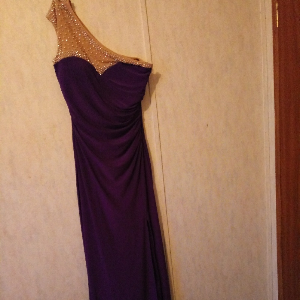 Purple prom dress